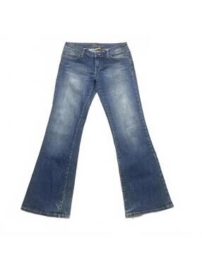 Bluenotes Nina Low Rise Flare Jeans Women's Size 28x32 Stretch Blue Denim Y2K